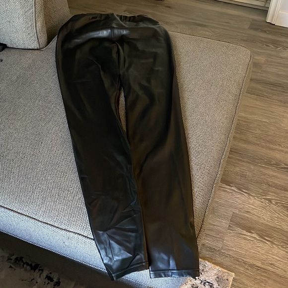 Aritzia Black Pleather leggings - Picture 6 of 6